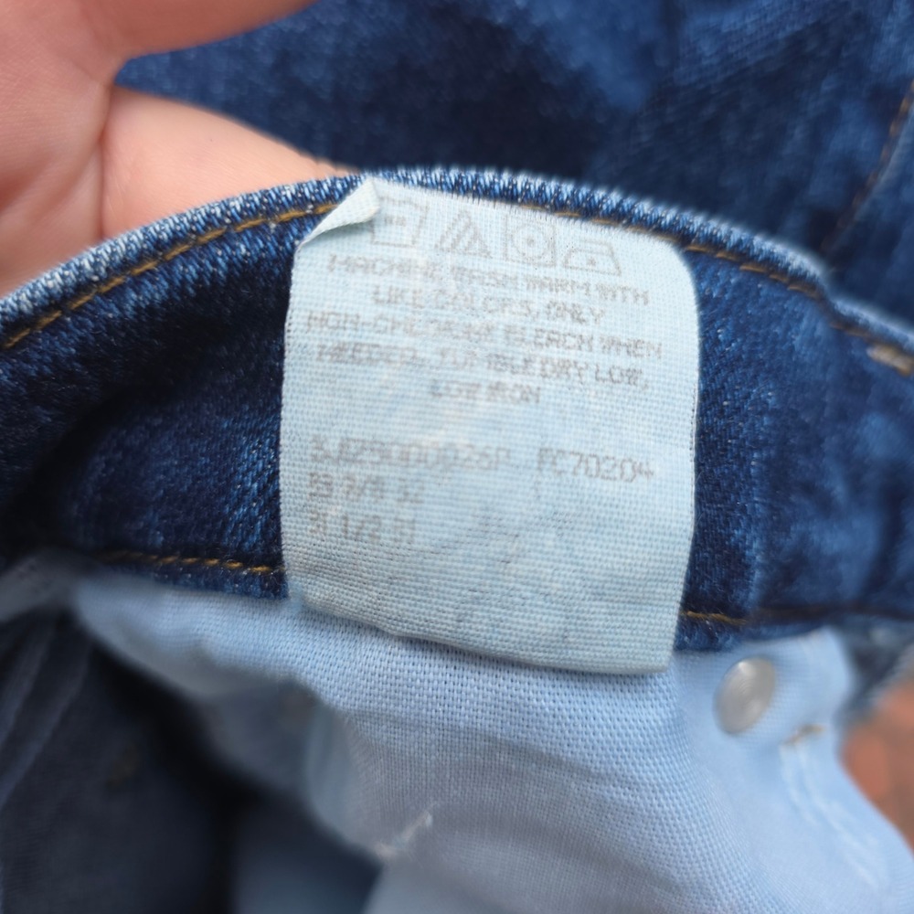 Vintage 90s LEE Jeans Womens 32x32 Blue Western Rodeo High Waist Tapered Mom - Picture 10 of 12